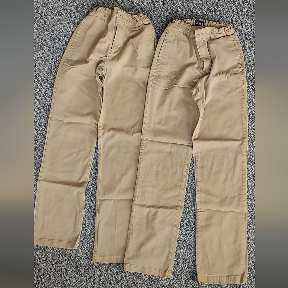 Boys Uniform Stretch Straight Chino Pants